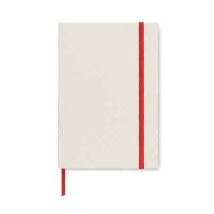 ТЕФТЕР А5 MITO NOTE, БЯЛ С ЧЕРВЕН ЛАСТИК