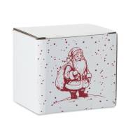 КЕРАМИЧНА ЧАША FESTIMUG, БЯЛО/ЧЕРВЕНА